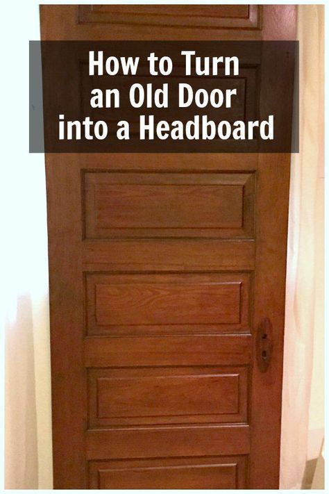 Ideas For King Size Headboards, Headboard From Old Door Wood, Antique Headboard Ideas, Antique Door Headboards, Door Bed Frame, Diy King Size Headboard, Old Door Headboard, Antique Bedroom Ideas, Diy King Headboard