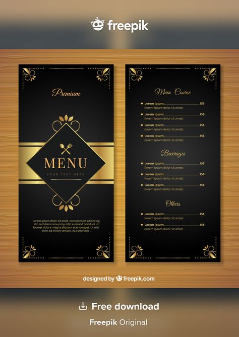 Carte Menu Restaurant Design, Food Menu Design Ideas, Menu Logo, Menu Vintage, Colorful Restaurant, Healthy Restaurant Food, Royal Kitchen, Food Vintage, Restaurant Poster