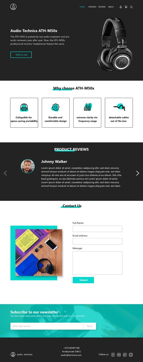 HTML/CSS landing page on Behance Html And Css Project Ideas, Html Css Website Design, Html Css Code Web Design, Html And Css Projects, Html And Css Website Design, Html Css Project Ideas, Css Projects, Coding Ideas, Somali Quotes