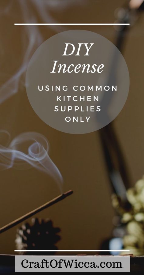 DIY Wicca: Make Incense From Kitchen Scraps - Craft of Wicca Diy Incense Sticks How To Make, Make Your Own Incense Sticks, Homemade Incense Sticks, How To Make Homemade Incense, Healing Candles Diy, Incense Making Recipe, Incense Recipes Diy, How To Books, Diy Inscent Cones