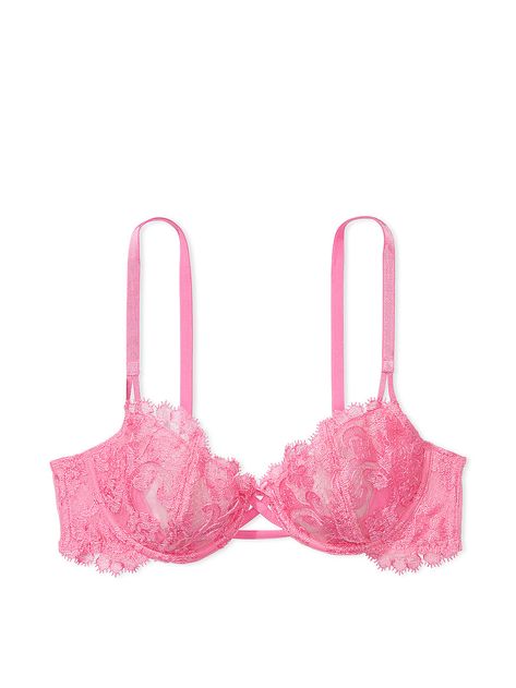 Buy Wicked Unlined Balconette Bra - Order Bras online 5000005210 - Victoria's Secret US Langire Outfit Pink, Cute Lace Bras, Bras Cute, Bras Pink, Pretty Bra, Pink Bras, Hot Pink Bra, Lace Balconette, Vs Pink Bras