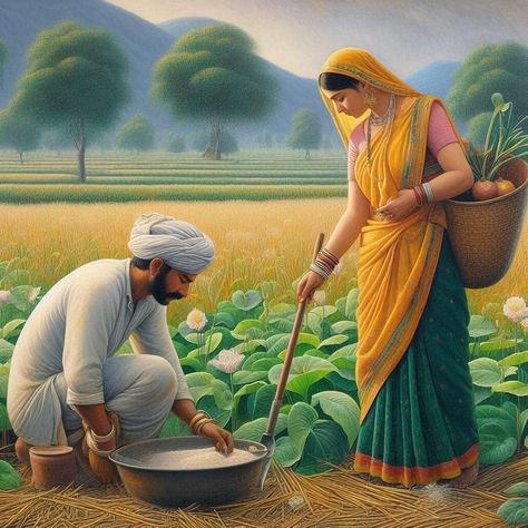 Farmer Family, Traditional Rangoli, Memories Art, Childhood Memories Art, Composition Drawing, الفن الرقمي, Iphone Wallpaper For Guys, Islamic Art Canvas, Indian Art Gallery