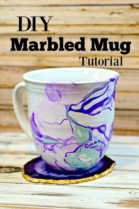 Girl Presents, Marble Mugs, Diy Crafts For Teens, Arts And Crafts For Teens, Crafts For Teens To Make, Christmas Girls, Diy Marble, Teen Art, Handmade Holiday Gifts