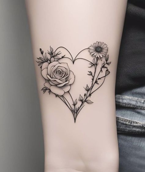 Grandchild Tattoo Ideas, Forbidden Tattoo, Fingerprint Tattoos, Butterfly Tattoos On Arm, Rose Tattoos For Women, Beautiful Flower Tattoos, Tattoos For Women Flowers, Floral Tattoo Sleeve, Cute Little Tattoos