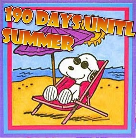 190 Days Til Summer quotes summer quote summer quotes summer countdown Snoopy Summer, Happy Summer Holidays, Summer Countdown, Snoopy Hug, Peanut Gang, Quotes Summer, Summer Quote, Cartoons 80s 90s, Peanuts Charlie Brown Snoopy