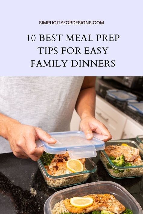 Mom life can be a whirlwind, especially when it's dinner time! But fear not, busy moms, we've got your back with our chef-tested meal prep tips. Read more on simplicityfordesigns.com Organized Spaces, Meal Prep Tips, Delicious Family Dinners, Best Meal Prep, One Pot Dinners, One Pot Wonders, Family Meal Planning, One Pot Dishes, Fast Dinners