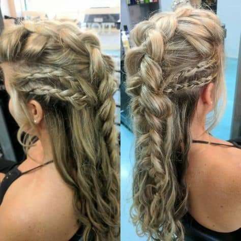 Warrior Braid, Lagertha Hair, Vikings Lagertha, Viking Braids, Fest Outfits, Viking Hair, Hair Done, Penteado Cabelo Curto, Trending Hairstyles