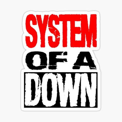 System Of A Down Sticker, System Of A Down Patch, System Of A Down Drawing, System Of A Down Logo, System Of A Down Poster, System Of A Down Wallpapers, System Of A Down Tattoo, Diy Emo Clothes, Stickers Rock