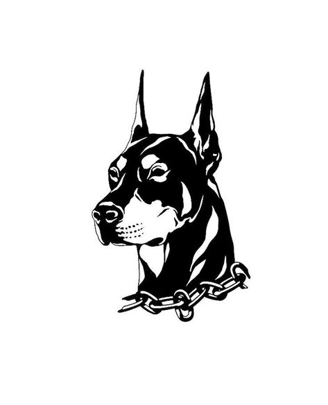 Rottweiler Tattoo, Doberman Tattoo, Tato Flash, Dark Tattoo, Tattoo Flash Art, Tattoo Outline, Black Ink Tattoos, Dog Tattoo, Simplistic Tattoos