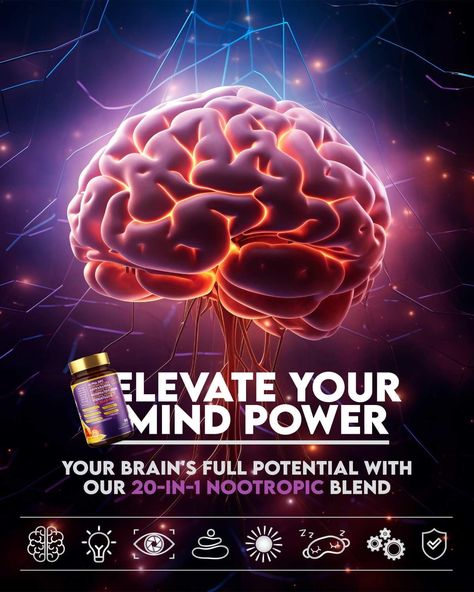 Unlock your brain's potential with AJS Alpha GPC Nootropic Brain Supplement! 🧠 #BrainPower #Nootropics 🌟 Peace And Conflict Studies, Brain Supplements, Mind Power, Brain Power, Full Potential, Banner Design, Brain, Mindfulness, Design