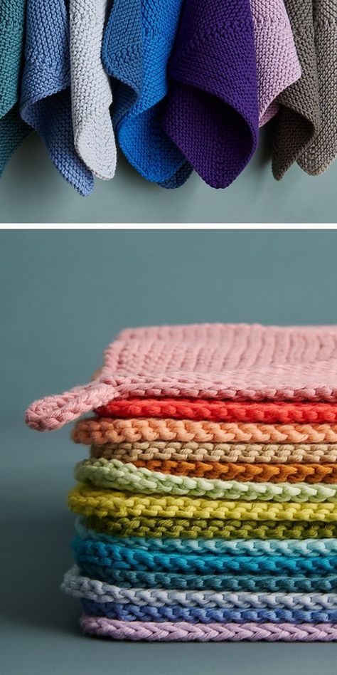 Knitted Dishcloths Free Patterns, Knit Dishcloth Pattern Free, Knit Washcloths, Knitted Squares, Knitted Dishcloth Patterns Free, Knitting Clothes Patterns, Knitted Dishcloths, Knit Dishcloth Pattern, Cloth Patterns