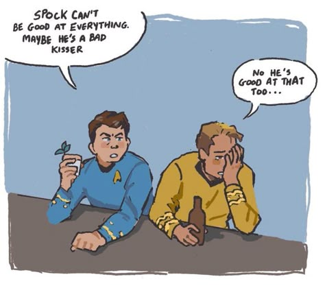 Stark Trek, Fandom Star Trek, Spock And Kirk, Star Trek Spock, Star Trek Funny, Star Trek Original Series, Star Trek Art, Star Trek Original, Star Track