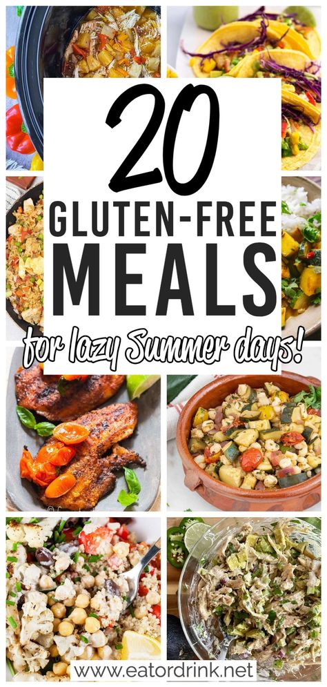 Meals For Summer, Gluten Free Meal Prep, Gluten Free Meatballs, Gluten Free Meals, Easy Summer Dinners, Gluten Free Lunch, Summer Recipes Dinner, Free Meal Plans, Summer Eating