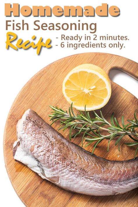 Homemade Fish Seasoning Recipe - ready in 2 minutes... #homemade #fish #fishrecipes #seasoning #mixes #blends #spices #homestead #homesteading Salmon Seasoning Recipe, Fish Seasoning Recipe, Seasoning For Fish, Fish Seasoning, Homestead Lifestyle, Fajita Seasoning Mix, Man Recipes, Salt Free Seasoning, Salmon Spices