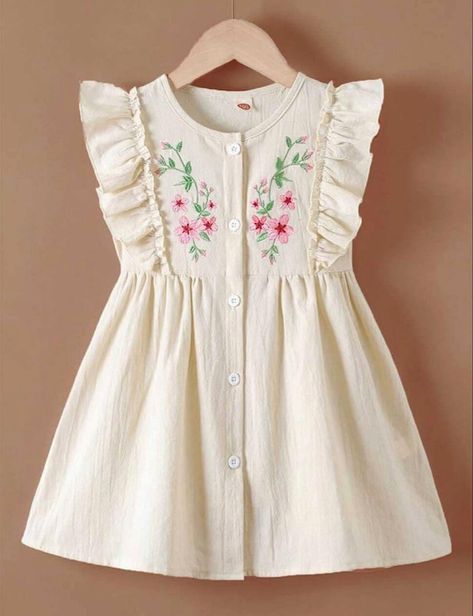 Girls Dress Pattern Free, Baby Dress Embroidery, Kids Dress Collection, Kids Dress Wear, Baby Dress Patterns