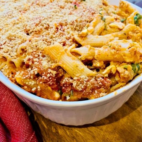 Lactose Free Pasta Recipes, Recipe With Cottage Cheese, Pumpkin Pasta Bake, Cheese Pasta Bake, Cottage Cheese Pasta, Spaghetti Casserole Recipe, High Protein Pasta, Creamy Pasta Bake, Baked Spaghetti Recipe