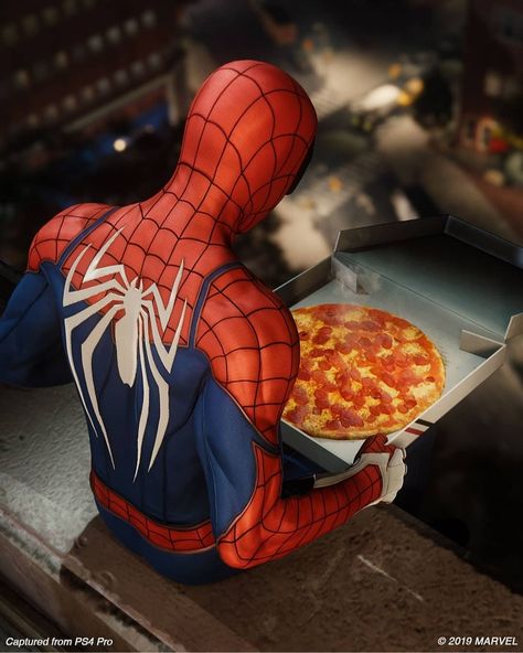 Spider Man Eating Pizza, Spiderman Eating Burger, Spiderman Eating Pizza, Spider Man Eating, Spiderman Eating, Burger Drawing, Spiderman Man, Hulk Party, Spider Man Ps4