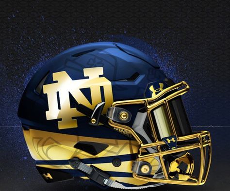 Norte Dame Football, Cool Football Helmets, Noter Dame, College Football Uniforms, Football Helmet Design, College Football Helmets, Collage Football, Nfl Football Helmets, Helmet Concept