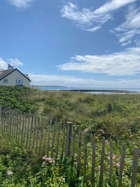 beach house, cottage, beach, sand, sea, ocean, wales, uk, summer, warm, sun English Beach House, Cottage By The Beach, Farm By The Sea, Farm On The Beach, Beach House Exterior Seaside, Farm Beach House, Small Beach House Exterior, Maine Beach House, Small Beach House