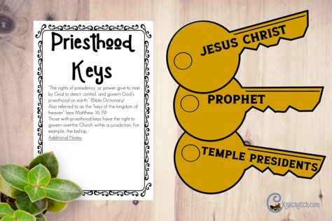 Great activity and free handouts about priesthood keys- helpful! #teachlikeachicken  cknscratch.com Lds Priesthood, Priesthood Keys, Lds Handouts, Questions To Ponder, Lds Lessons, Bible Video, Personal Revelation, Matthew 16, Primary Ideas