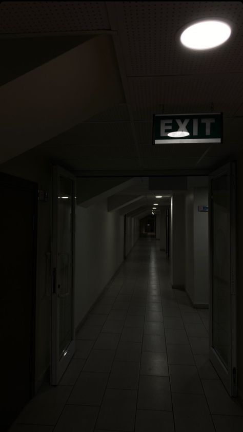 #coridor #exit #aeshetic #darkvibe #vibe Exit Wallpapers, Experimentation Aesthetic, Basement Lights, Dystopian Romance, Liminal Spaces, Bts Chibi, Hair Ideas, Basement, Decor Ideas