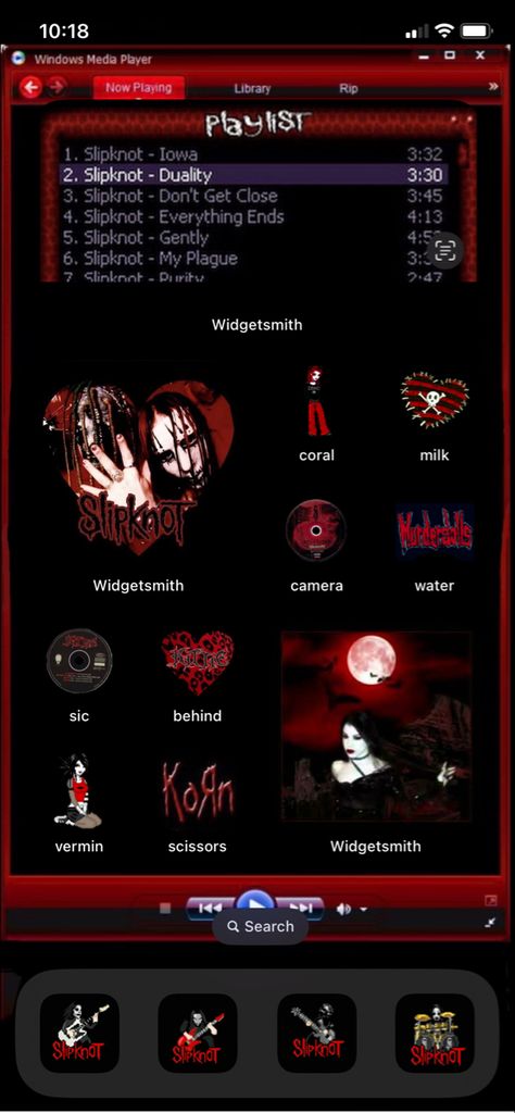 Goth Ipad Layout, Horror Iphone Layout, Phone Theme Wallpapers, 80s Phone Theme, Scene Iphone Layout, Punk Phone Theme, Scene Homescreen Layout, How To Customize Your Phone, Emo Ios Layout