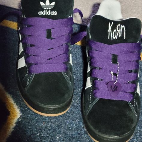 ADIDAS KORN Korn Adidas, Campus 00, Adidas X, That Day, Dream Shoes, 30 Years, Adidas, Purple, Sneakers