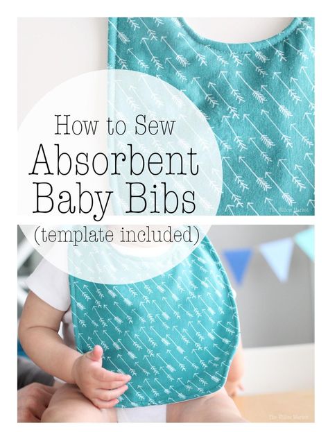 How to Sew very Absorbent Homemade Bibs Holiday Hand Towels, Easy Baby Blanket, Baby Sewing Projects, Beginner Sewing Projects Easy, Baby Sewing Patterns, Cadeau Diy, Sewing Projects For Kids, Baby Projects, Leftover Fabric