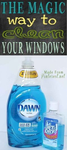 Window Washing Solution, Cleaning Outside Windows, Window Cleaner Recipes, Diy Window Cleaner, Wash Windows, Window Cleaner Homemade, Window Cleaning Solutions, Natural Cleaning Products Diy, Cleaning Windows