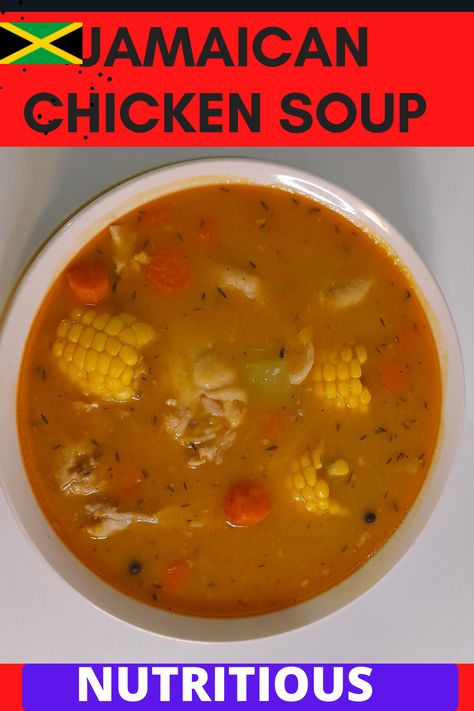 Chicken Soup 2021| How To Make Jamaican Chicken Soup| Full Recipe. The dish is one of Jamaica's favorite. It's ingredients are very powerful in terms of nutrients. Drink daily could prove beneficial to the immune system. Packed with protein, fiber, vitamins------ . In this detailed video, I will teach you how to make real delicious authentic Jamaican Style Chicken Soup. #chickensoup#delicious#Jamaica#chicken soup recipe Don't forget to subscribe, like, share, and comment. Thanks Jamaica Chicken Soup, Caribbean Chicken Soup Recipes, West Indian Soup Recipes, Carribean Chicken Soup, Jamaican Chicken Soup With Dumplings, Caribbean Chicken Soup, Jamaican Soup, Jamaican Chicken Soup, Newest Recipes