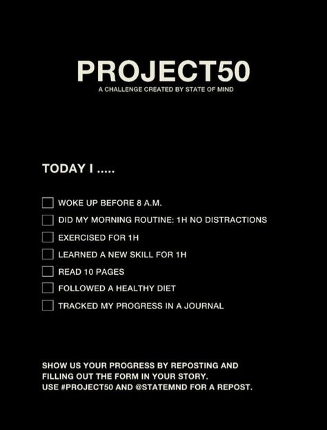 Project 50 Challenge Journal, Project50 Challenge, Project 50 Challenge, 50 Challenge, Project 50, Hard Challenge, 75 Hard, Board Aesthetic, Life Routines