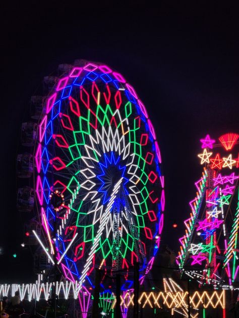 Ferris wheel, night aesthetic, neon, Dussehra, dwarka Aesthetic Neon, Night Aesthetic, Beach Look, Ferris Wheel, Wheel, Neon