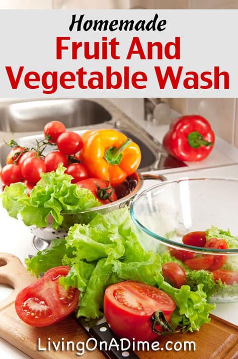 Homemade Fruit And Vegetable Wash Recipe Vegetable Wash Recipe, Homemade Cleaning Wipes, Vegetable Wash, Homemade Cleaners Recipes, Fruit And Vegetable Wash, Dry Mixes, Homemade Cleaners, Homemade Cleaning, Cleaner Recipes