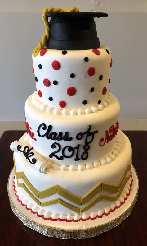 gold black and red graduation cakes - Google Search Red Graduation Cakes, Black And Gold Graduation Cake, Walmart Cakes, Black And Gold Graduation, Grad 2023, Grad Cake, Graduation Party Cake, Graduation Party Planning, 2022 Graduation