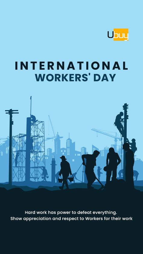 International Workers' Day International Workers Day, Workers Day, Aesthetic Posters, Wake Up Early, Show Appreciation, How To Wake Up Early, Never Give Up, Work Hard, Labour Day