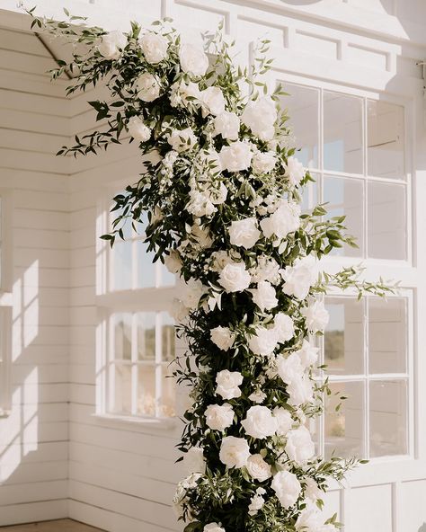 Floral arch 
#wswedding #dfwwedding #weddinginspo #florals #ido Wedding Arch White Roses, White Floral Arch Wedding, Floral Arch Wedding, Dfw Wedding, Floral Arch, North Texas, Wedding Florals, Wedding Arch, White Roses