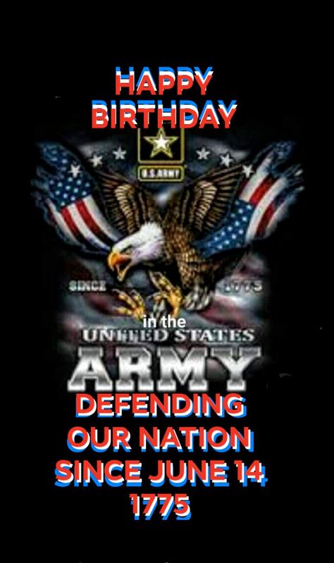 Usa Military, Happy Birthday To Us, Military Veterans, United States Army, Us Army, Birthday Greetings, Comic Books, Comic Book Cover, Happy Birthday