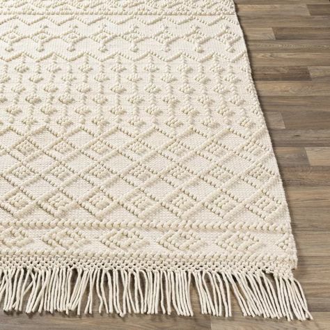 Rug Texture, Handmade Modern, Ivory Rug, Cotton Rug, White Area Rug, White Rug, Indoor Area Rugs, My New Room, Home Rugs