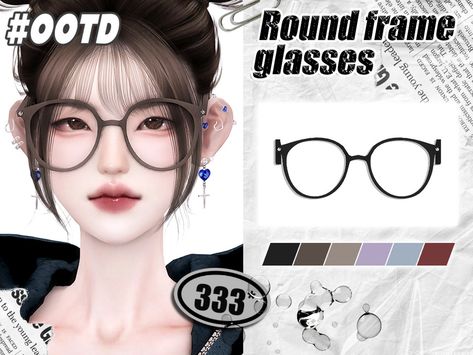 The Sims Resource - 333-Round frame glasses Sims 4 Cc Ultimate Collection Glasses, Sims 4 Custom Content Glasses, The Sims 4 Cc Resource Accessories, Sims 4 Cc Clear Glasses, Sims 4 Cc Aesthetic Accessories, Sims 4 Mod Accessories, S4cc Glasses, Sims 4 Cc Round Glasses, 333 Sims 4 Cc