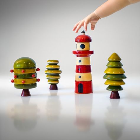 Handmade toys and decorations by Perspectry Scandinavian Toys, Spatial Reasoning, Sorting & Stacking Toys, Amazing Toys, Spatial Awareness, Handmade Wooden Toys, Creative Problem Solving, Eco Friendly Toys, Stacking Toys