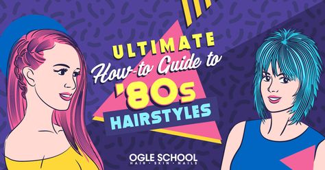 Let’s revisit the retro hairstyles of the 1980s to make them less cringeworthy. Here’s how to create modern looks that are inspired by classic ‘80s styles. Hairband Hairstyle, 1980s Hair, 80s Workout, 80s Hair, Workout Hairstyles, Retro Hairstyles, Hairstyles For School, 80s Fashion, Diy Hairstyles