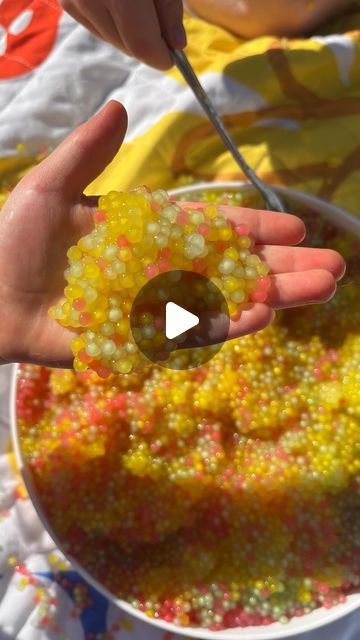 Sam • Easy Messy and Sensory Play Ideas on Instagram: "Have you seen these before?

These are one of my girls’ favourite things to play with! 🤩

Tapioca Pearls are so simple to make, and are the perfect alternative to water beads! 👌🏻

You can buy these at the local supermarket, cook them as instructed (make sure you rinse them!), then leave them in a food coloured bowl of water for a few hours 😉 

I added these to our gorgeous @clever_bugs sensory tray and let the girls have fun! 🙌🏻

Have you ever tried Tapioca Pearls before?

Make sure you head to @clever_bugs and use my code messy10 on Liz’s extensive range!✌🏻

• @rudienudie_designs (play mat) - DC in bio

#play #playmorein2024 #sensoryplay #sensoryplayideas #messyplay #toddleractivities #earlylearning #earlychildhood" Sensory Play Ideas, Local Supermarket, Sensory Tray, Tapioca Pearls, Messy Play, Water Beads, Play Ideas, Play Mat, Sensory Play