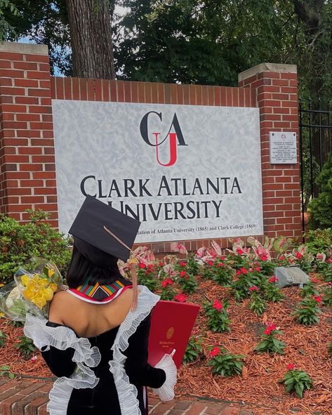 Clark Atlanta University Decision Day, Clark University Aesthetic, Clark Atlanta University Photoshoot, Clark Atlanta University Aesthetic, Hbcu Photoshoot, College Decision, High School Graduation Pictures, Clark Atlanta University, College Pictures