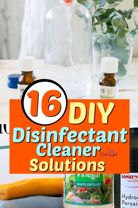 16 DIY Disinfectant Cleaner Recipes · Pint-sized Treasures