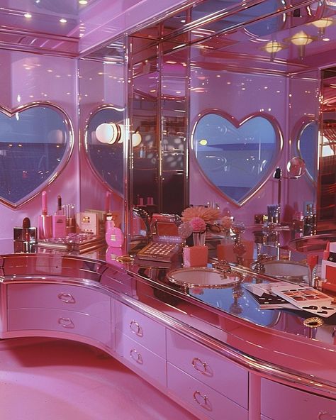 Chaos Dreamland 💘 | 💘Who lives in a house like this?💘 🔑Did you know that housing in Dreamland is totally free? Move to Dreamland and you can say goodbye to re… | Instagram Barbie House Aesthetic, Retro Pink Aesthetic, Chaos Dreamland, 80s Interior, Free Move, Pink House, Cute Bedroom Decor, Dream House Rooms, Barbie Dream House