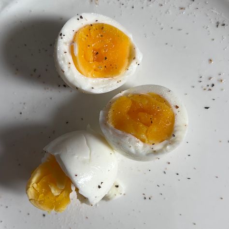 Boiled Eggs Aesthetic, Egg Aesthetic, Eggs Aesthetic, Creative Egg Recipes, Half Boiled Egg, Liver Care, Soft Egg, Boiled Egg Diet, Healthy Food Dishes