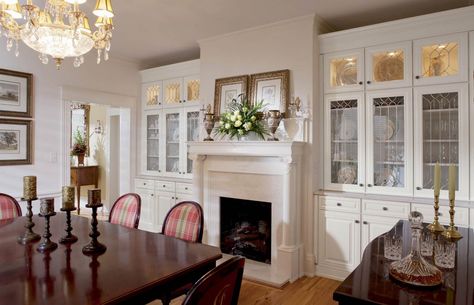 Waypoint Living Spaces | Exactly What You Had In Mind Built In Cabinets In Dining Room, Dining Room Built In Cabinets, Dining Room Built Ins, Dining Room Built In, Built In China Cabinet, Dining Room Shelves, Dining Furniture Makeover, Rustic Dining Furniture, Dining Room Cabinet