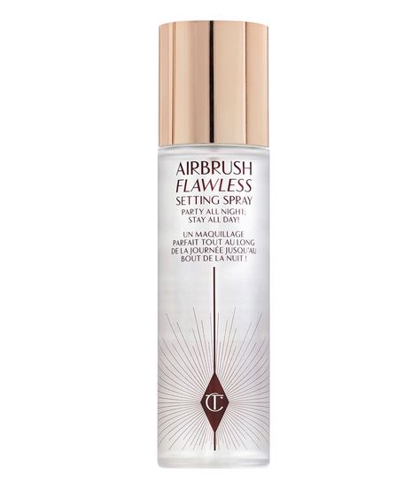 Charlotte Tilbury Airbrush Flawless, Alat Makeup, Expensive Makeup, Makeup List, Makeup Needs, Makeup Setting Spray, Makeup Items, Birthday Wishlist, Makeup Essentials