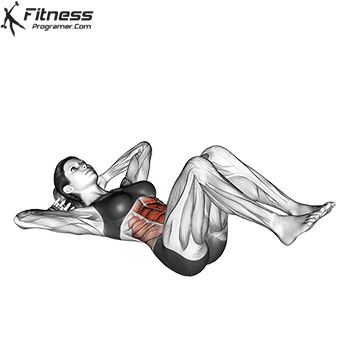 Double crunches exercise is an effective exercise designed to strengthen, develop and shape six pack muscles. Double Crunches Exercise, Crunches Exercise, Crunch Exercise, Exercise Gif, Hip Extension Exercise, Double Crunch, Free Workout Plans, Gym Workout Guide, Equipment Workout