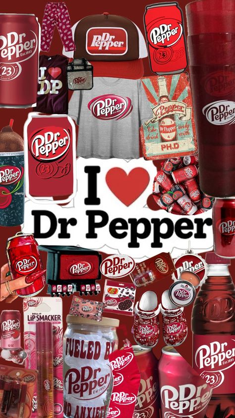 I love dr pepper I Love Dr Pepper, Pepper Wallpaper, Coca Cola Wallpaper, Diet Dr Pepper, Cute Images For Wallpaper, Junk Food Snacks, Cream Soda, Dr Pepper, Soft Drinks